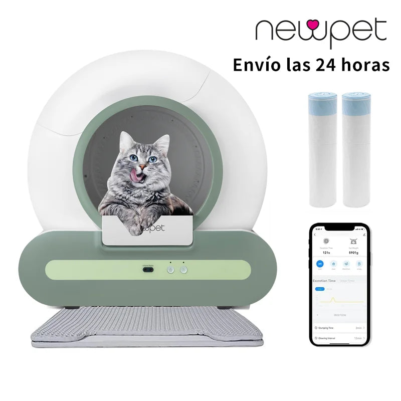 Newpet Caixa de areia automática inteligente para gatos