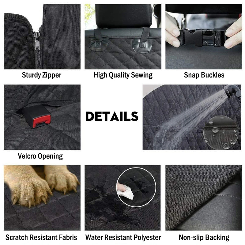Capa para assento de carro para cachorro.