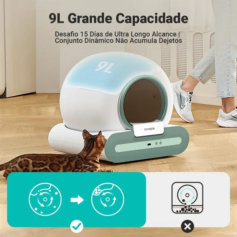 Newpet Caixa de areia automática inteligente para gatos